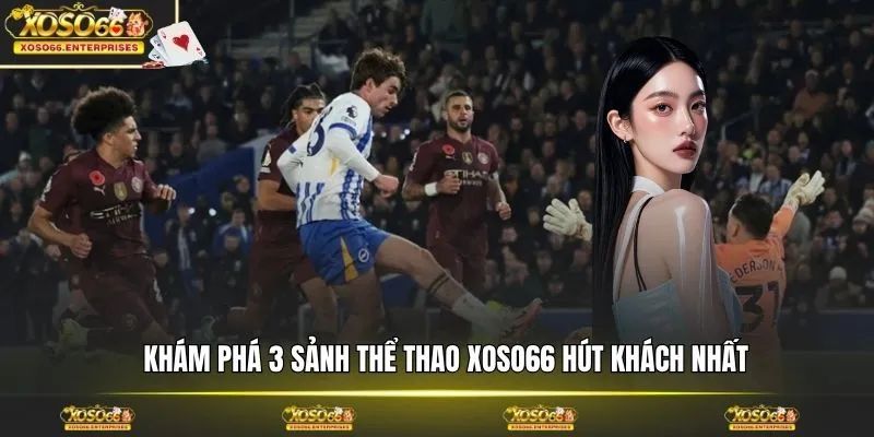 Khám phá 3 sảnh thể thao XOSO66 hút khách nhất